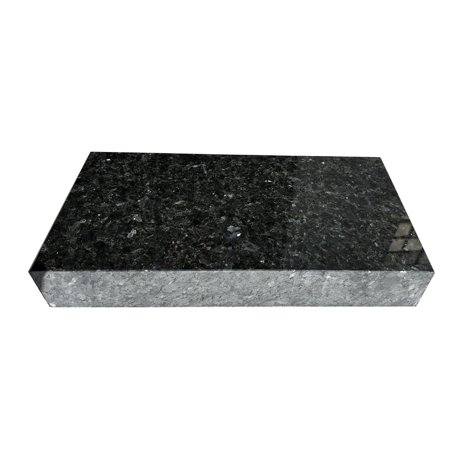 24x12x4 Inch Flat Grave Marker - Emerald Pearl Granite Cemetery Headstone, Personalized Memorial Plaque for Loved Ones, Custom Engraved Tombstone for Cemetery, Outdoor Memorial Stone